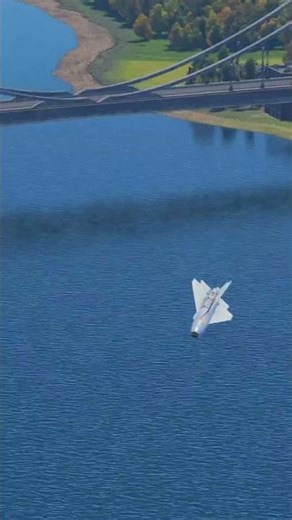 Moment of a Fighter Jet Dropping Bombs