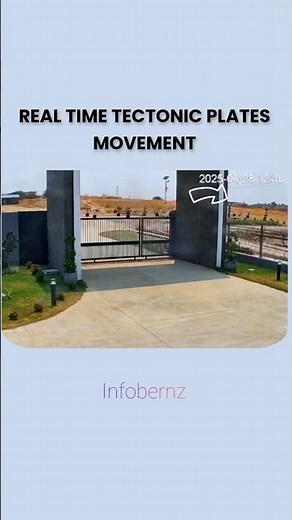 Real time tectonic plates movement 😱