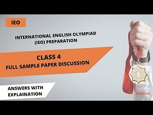 International English Olympiad (IEO) Grade 4 Solved Full Sample Paper
