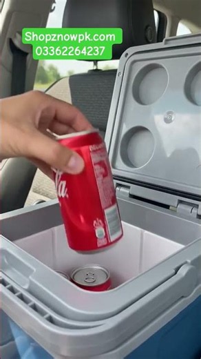 portable mini fridge for car now live at shopsnowpk.com #minifridge #travelling