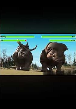 Ice Age (2002) Fight with helathbars