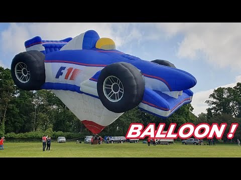 Unbelievable MASSIVE race car [hot air balloon] !