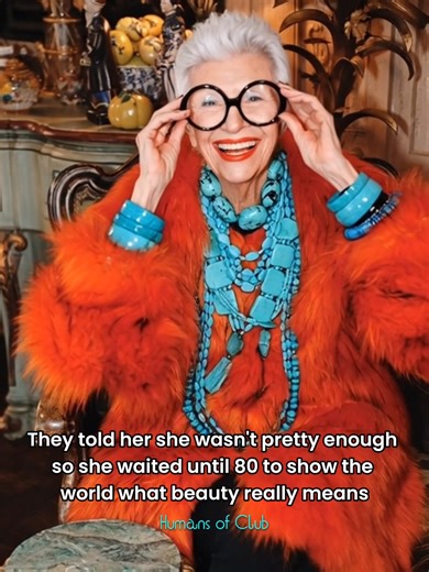 For eight decades, Iris Apfel lived quietly behind the scenes of the fashion world she loved. Born in 1921, she worked in textiles, ran a successful business with her husband Carl, and dressed herself like a walking art installation. She collected vintage treasures, mixed designer pieces with flea market finds, and wore costume jewelry like it was priceless armor. Her closet was a kaleidoscope of colors, textures, and eras—all thrown together with fearless abandon. But the fashion world wasn't l