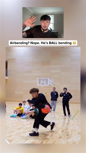 Airbending? Nope. He’s BALL BENDING… 🤯 #basketball #ballislife #hooper #bball #handles #shorts