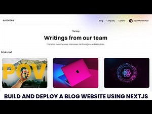 How to Create and Deploy a Responsive Blog Website using Next.js, React, Sanity CMS, Authjs, Vercel