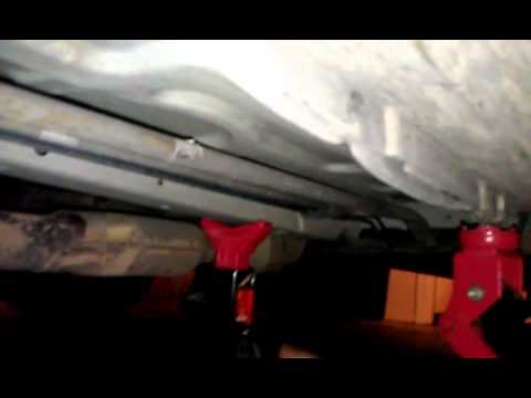 Jacking up a Ford Mustang