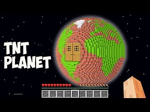 NEVER LIGHT THE BIGGEST TNT PLANET in Minecraft! I found GIANT SECRET TNT PLANET HOUSE!