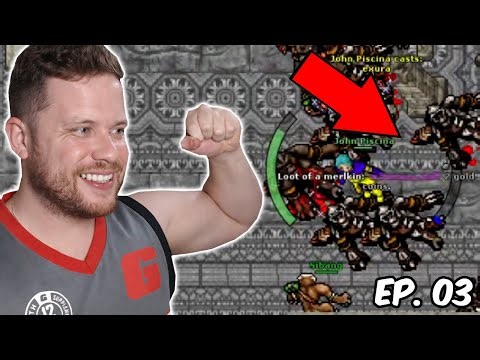 CONSEGUI UM DROP RARÍSSIMO! MS DO ZERO NO TIBIA EP. 03 - USTEBRA