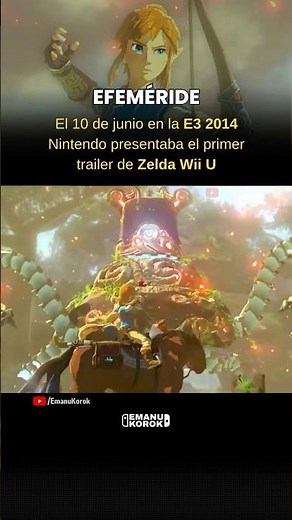 ¡Años de este épico momento! El primer vistazo a Zelda Wii U 🤯