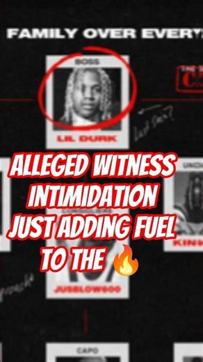 OTF and alleged witness intimidation could have a negative effect.