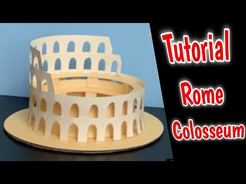 How to make Rome Colosseum Model With Paper | Diy Paper Things | By Best Creative Hands