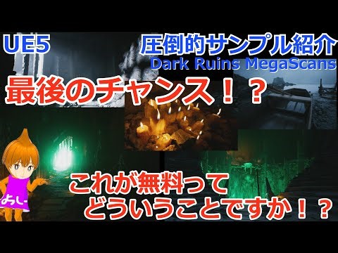 [UE5] Megascans' sample project is amazing [Dark-Ruins]