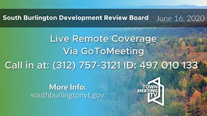6/16/2020 - 7:00pm - South Burlington Development Review Board