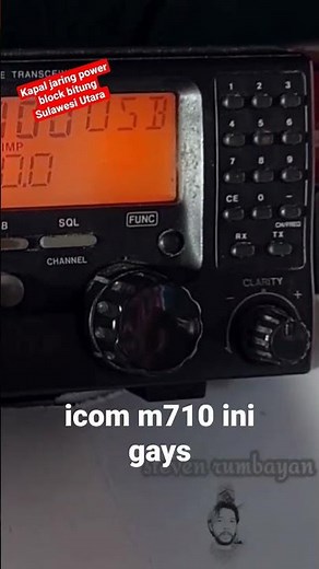 cara scan radio icom m710 #shorts #radio #stevenrumbayan