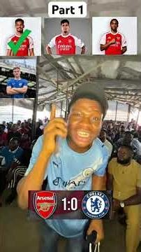 4 Goals Moments from Arsenal VS Chelsea Delap give Chelsea fans view once as they lost 2-1 #shorts