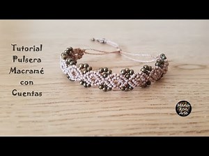 DIY Tutorial: How to Make a Macrame Bracelet with Beads - Very Easy Step by Step