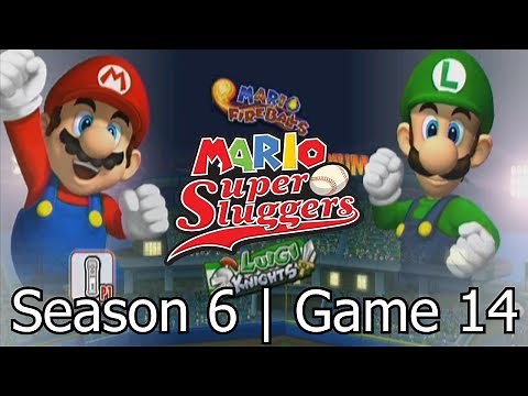 Mario Super Sluggers | Season 6 Game 14 - Mario vs Luigi @ Mario Stadium Night
