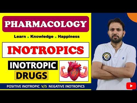Inotropic Agents : Positive vs Negative Inotropes | Pharmacology by Ravikant Sir