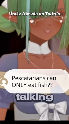 PESCETARIANS CAN ONLY EAT THAT?? #vtuber #envtuber #vtuberclips #blackvtuber