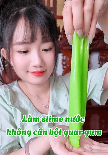 Cách Làm Slime Nước Không Cần Guar Gum