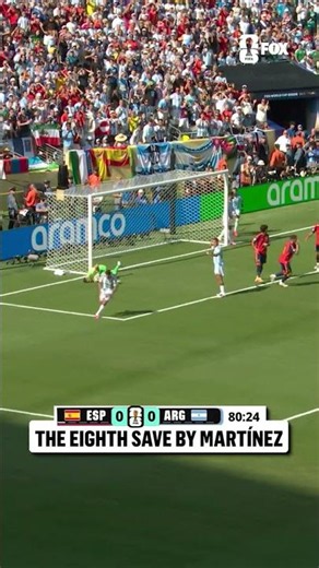 Emi Martínez ties the record for most saves in a Men's FIFA World Cup Final with 8th of the match