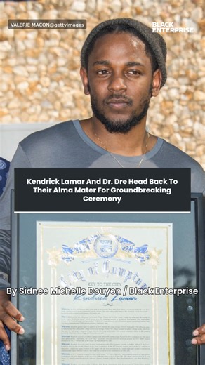 Kendrick Lamar and Dr. Dre head back to their alma mater for groundbreaking ceremony
