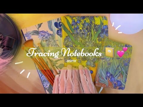 ASMR Tracing Notebooks 📒 Relaxing Sounds | (No Talking, Triggers Only) 🎧