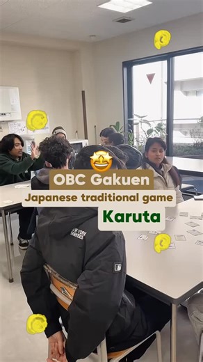 The Beauty of Japanese Tradition: Karuta 🌸 There is a special kind of magic in the "snap" of a Karuta card. OBC International students practiced their Hiragana and listening skills through this beloved Japanese pastime. Learning Japanese is about more than just words; it’s about connecting with a rich history and a vibrant culture. At OBC Japanese Course, we open the door to both. ⛩️ 💌 Send us a DM to learn more about our upcoming courses and start your adventure in Okayama - The Sunny Land in