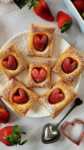 Maria Bauer on Instagram: "🍓Erdbeer-Gebäck Herzen - Rezept✅️ So einfach geht's 😋 Probiert es aus, schmeckt supi... Eure Maria🌸 🔍Das Rezept findest du auf meiner Webseite mariasfoodstyle.de 👉 wer es nicht findet kommentiert einfach "Erdbeer-Gebäck" ein und bekommt den Link zeitnah per DM geschickt. #marias_foodstyle #gebäck #erdbeeren #backen #baking #recipe #rezept #muttertag"