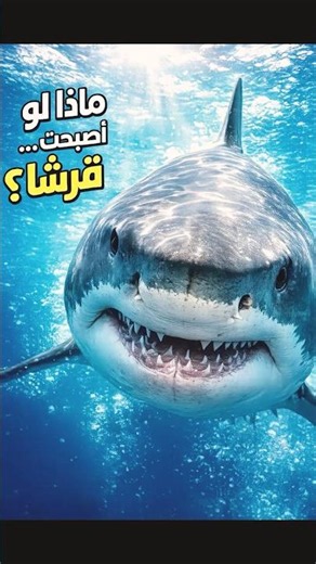 ماذا لو أصبحت قرشًا؟ | هل ستنجح في أول افتراس؟ #حيوانات #عالم_الحيوان