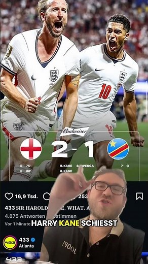 😱 England gewinnt 2:1! Kane mit Weltklasse-Tor | WM 2026
