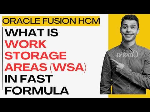 What is Work Storage Areas WSA in Oracle Fusion Fast Formula in Payroll and HCM