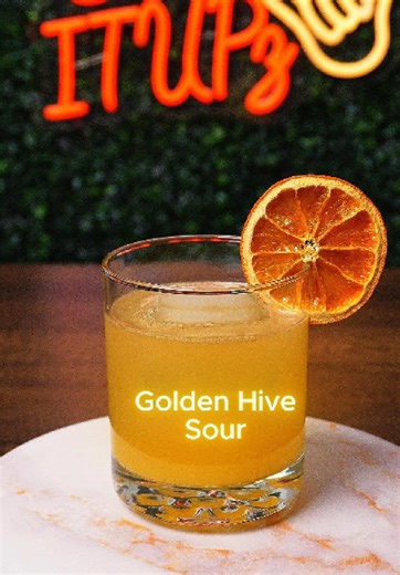 Golden Hive Sour — Smooth Whiskey Honey Citrus Cocktail
