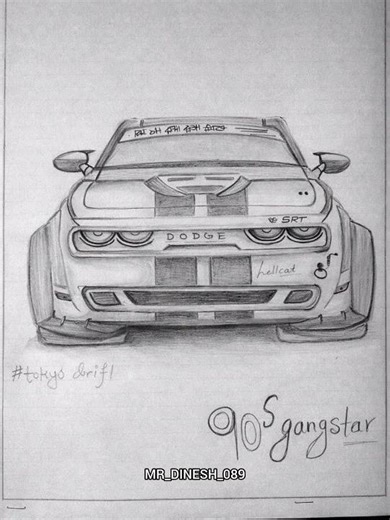 drawing love♥️ vehicle enthusiasm MR_DINESH_089