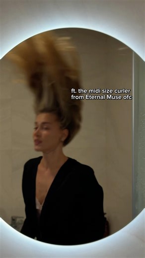 The only real thins you see is the results from the viral Eternal Muse overnight heatless curler ✅