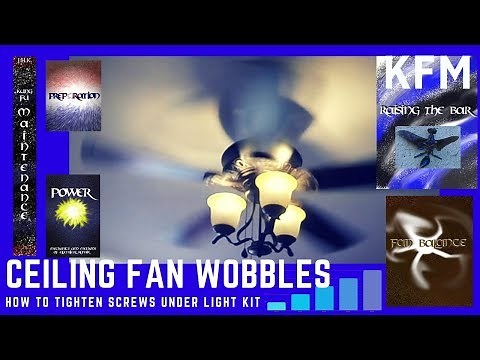 Ceiling Fan Wobbles Clicking Loose Blades How To Tighten Blade Screws Hidden Under Light Kit