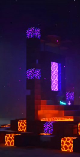 Explore Stunning Nether Portal Wallpapers in Minecraft