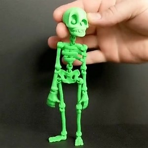 15 reactions | ☠️ Cute Flexi Print-in-Place Skeleton  3D model: https://bit.ly/2S4L6KV  Designed by dsopal | Cults. | Facebook