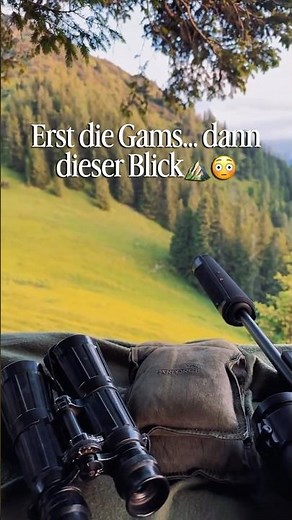 Erst die Gams… dann dieser Blick⛰️😳 #bergjagd #jagd #gams