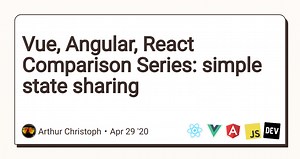 Vue, Angular, React Comparison Series: simple state sharing