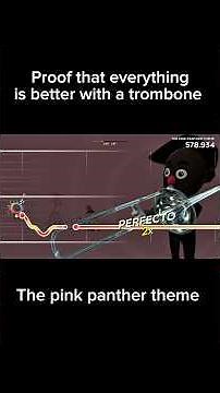 The pink panther theme on trombone. #trombone #trombonechamp #gaming #pinkpanthertheme