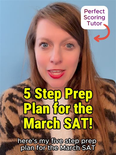 5 Step Prep Plan for the March SAT! Our SAT intensive starts soon! Learn more at supertutortv.com/intensive Find us on YouTube (275k subs!) /supertutortv Level up your SAT/ACT and College Essays w/ us at supertutortv.com #supertutortv #testprep #digitalsat #psat #sattest #satexam #satmath