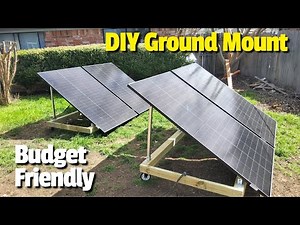 DIY Solar Ground Mount on Wheels