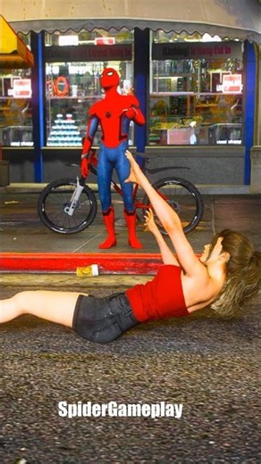 Horror GTA V Spider-Man Saving his Girlfriend from Monster Gameplay Ep-047 #shorts #gta5 #spiderman