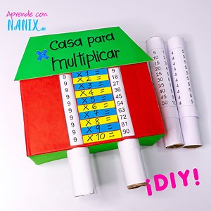 Aprende todas las tablas de multiplicar en un solo juego. ¡DIY! | Aprende con Nanix