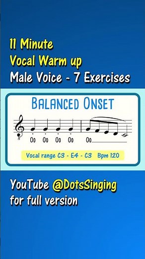 11 Minute Vocal Warm Up Male Voice All Levels