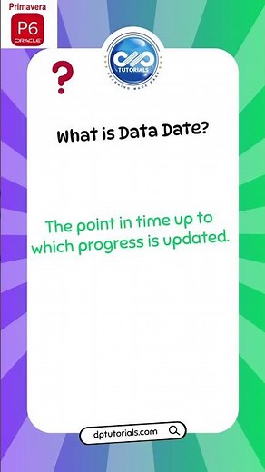 Data Date in P6: A Critical Concept for Planners #shorts #p6
