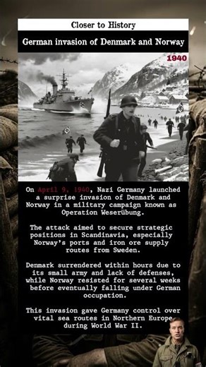 Germany Invades Denmark and Norway | WWII Blitzkrieg 1940