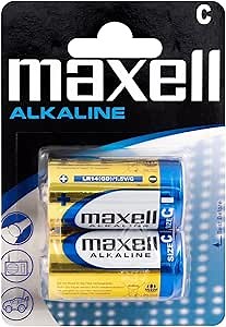 Maxell 1.5V Alkaline Batteries 2-Pieces