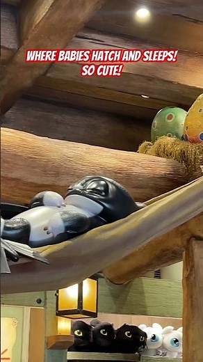 Epic Universe - Toothless Treasures, baby dragons sleep! #howtotrainyourdragon #epicuniverse #dragon